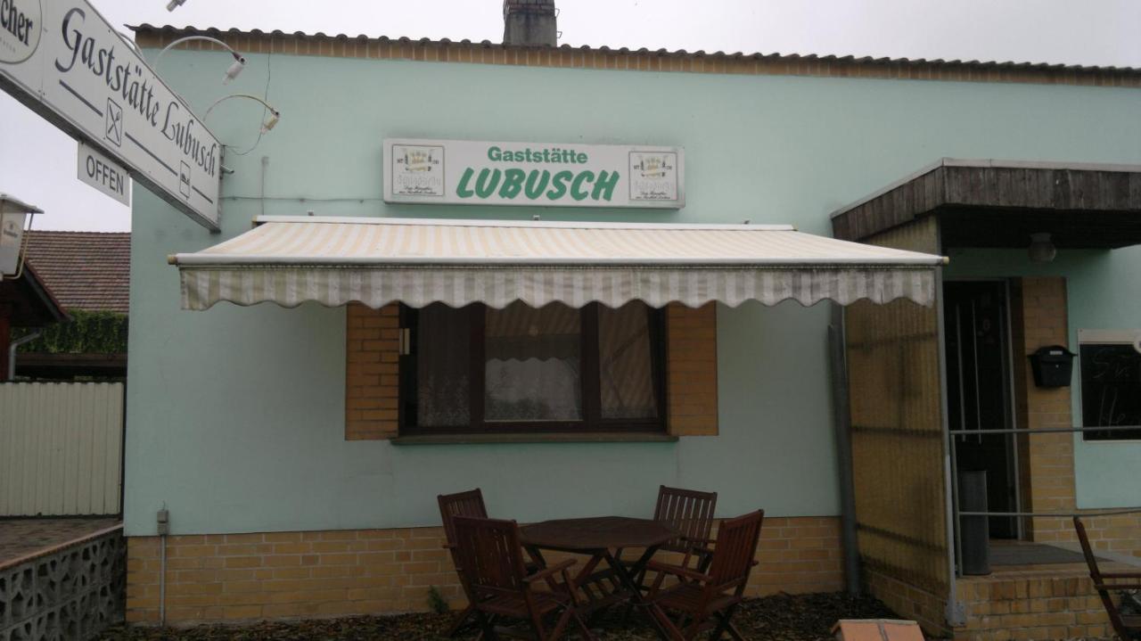 Restaurant Pension Lubusch Gahro Exterior foto